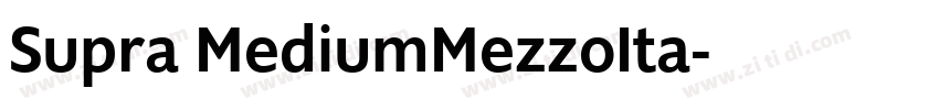 Supra MediumMezzoIta字体转换